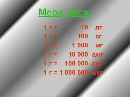 10 мг это сколько грамм