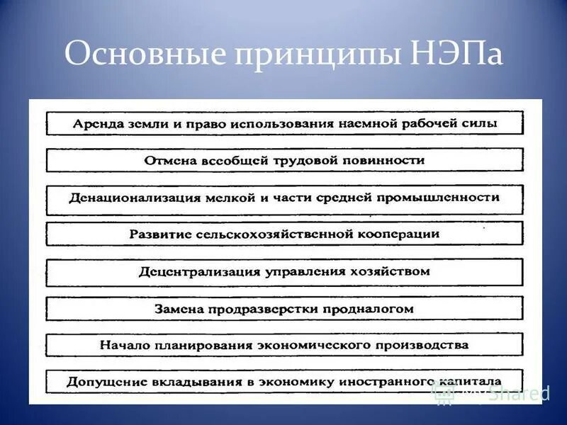 Направления новой экономической политики