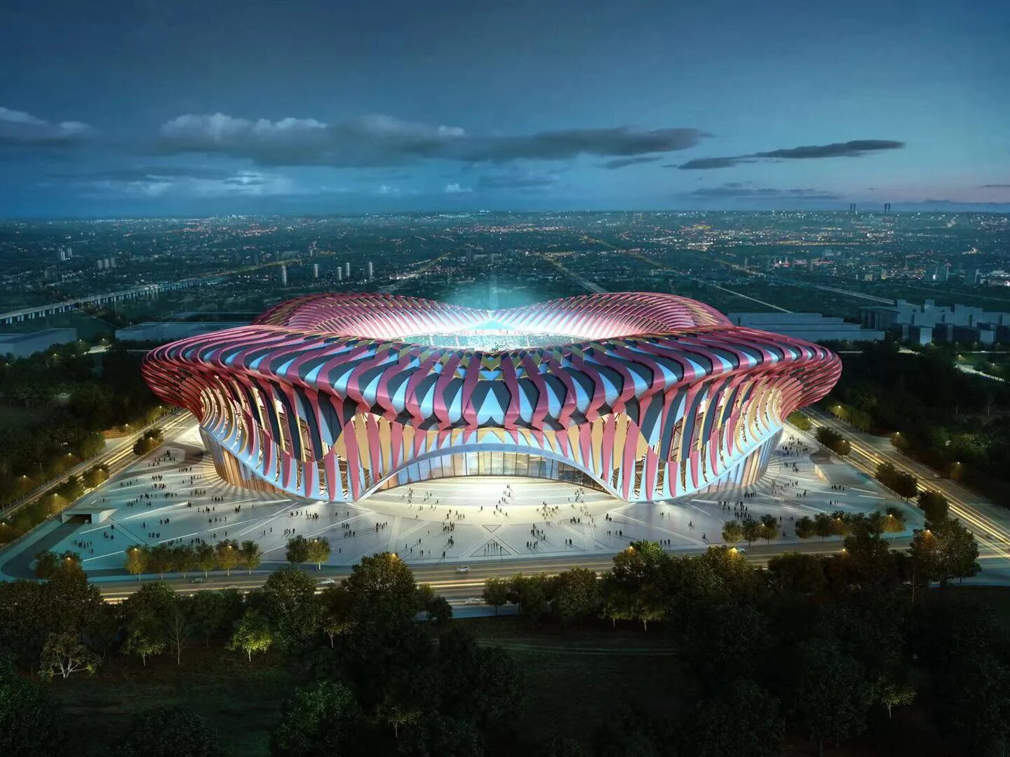 Стадионы китая. Гуаньджоу Эвергранд стадион. Чэнду стадион. Стадион в Гуанчжоу Китай. Новый стадион Гуанчжоу.