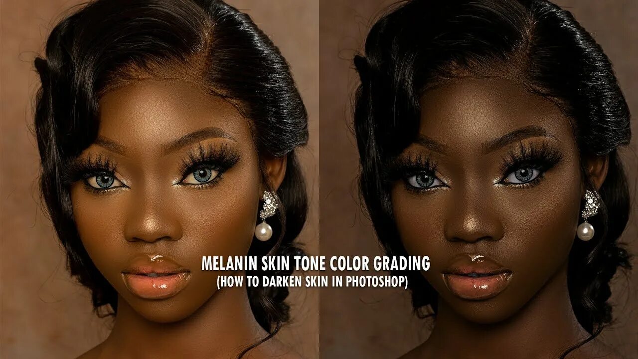 Dark skin color. Dark skin color