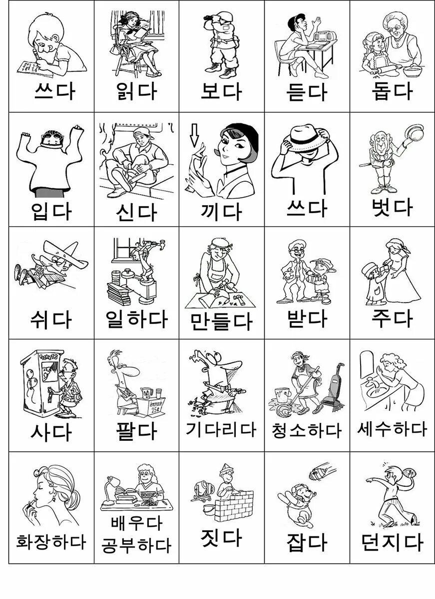 Глаголы корейского языка таблица Pin by Alё Lee on Грамматика корейского языка Korean language, Language, Korean