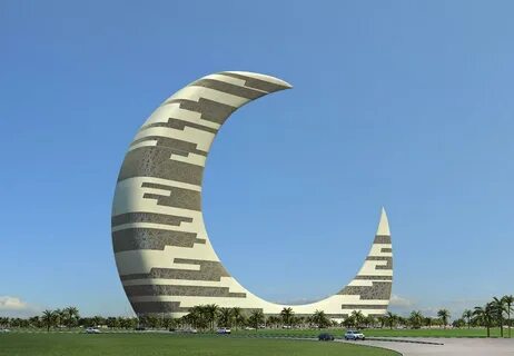 A New Skyscraper of Dubai - Crescent Moon Tower.