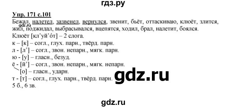 Страница 101 упражнение 171. Упр 171. Упражнение 171 по русскому языку 3 класс.