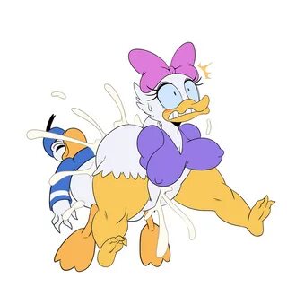 sssonic2, daisy duck, donald duck, disney, edit, hi res, meme, simple backg...