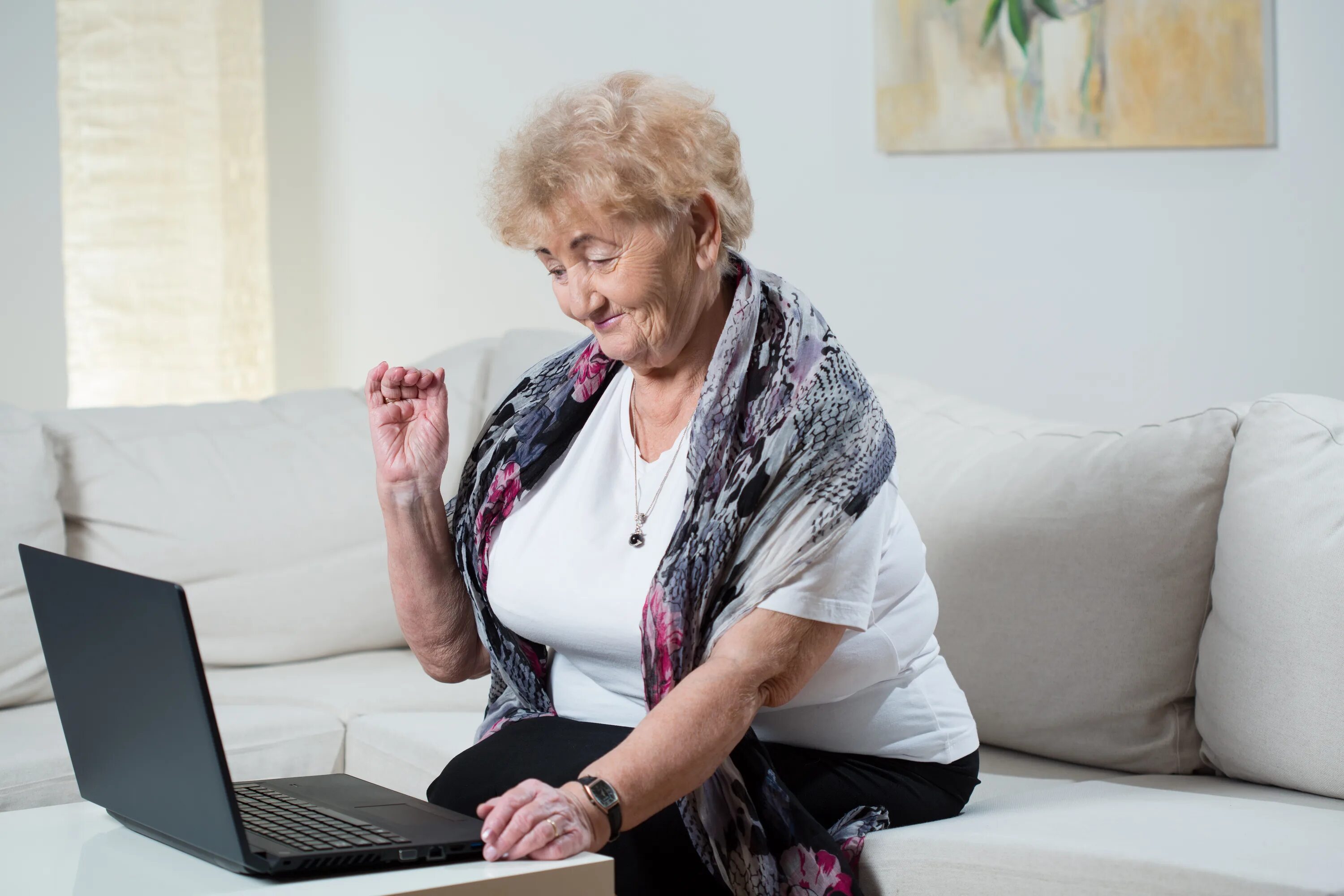 Бабушка снизу. Современная бабушка. Пожилая женщина. 2 Пожилые женщины. Пожилые люди и компьютер.