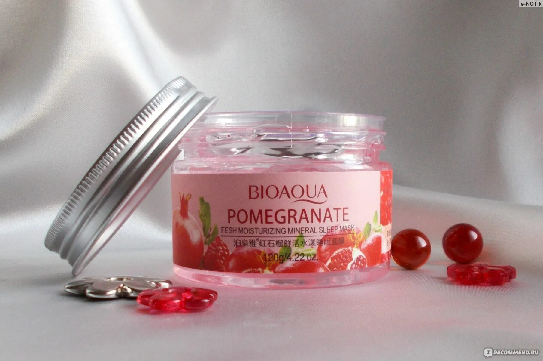 Bioaqua ночная маска. Маска для лица BIOAQUA Pomegranate. Ночная маска для лица BIOAQUA Pomegranate Fresh Mineral Sleep Mask. Ночная маска для лица с гранатом, Pomegranate Fresh Mineral Sleep Mask, 120 гр. / BIOAQUA. BIOAQUA маска для лица гранат,.