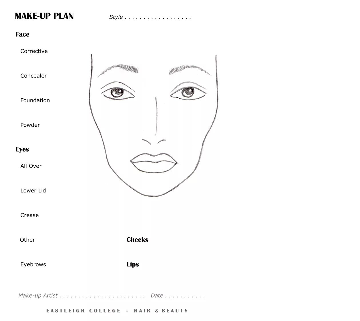 Make up a plan