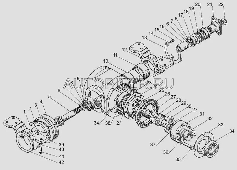 Как разобрать на мтз поросенка переднего моста Мост передний МТЗ-1221, 1522, 1522В (передаточное число-22, 7) ОАО МТЗ 1222-23