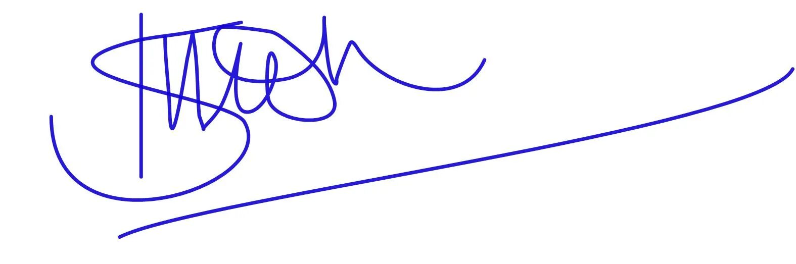 Signature number. Kaymart signature.