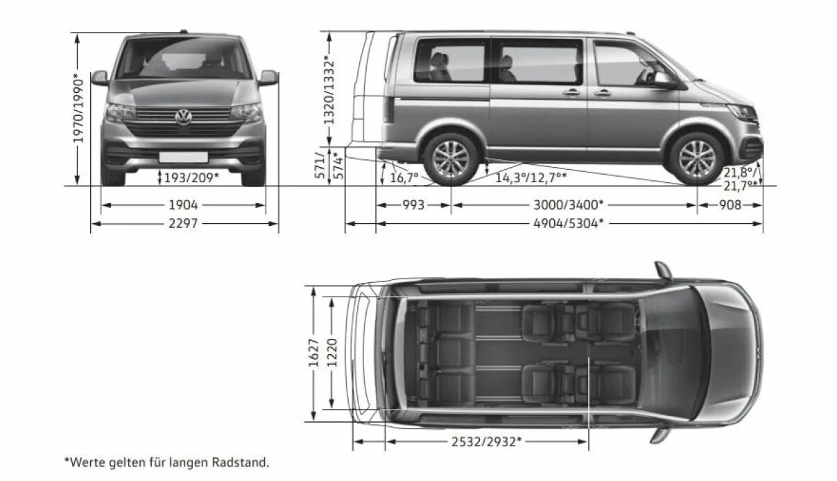 Объем фольксваген транспортер. Габариты vw multivan t6. volkswagen transporter t6 габариты. габариты volkswagen multivan 6.1. фольксваген мультивен 2025 габариты.