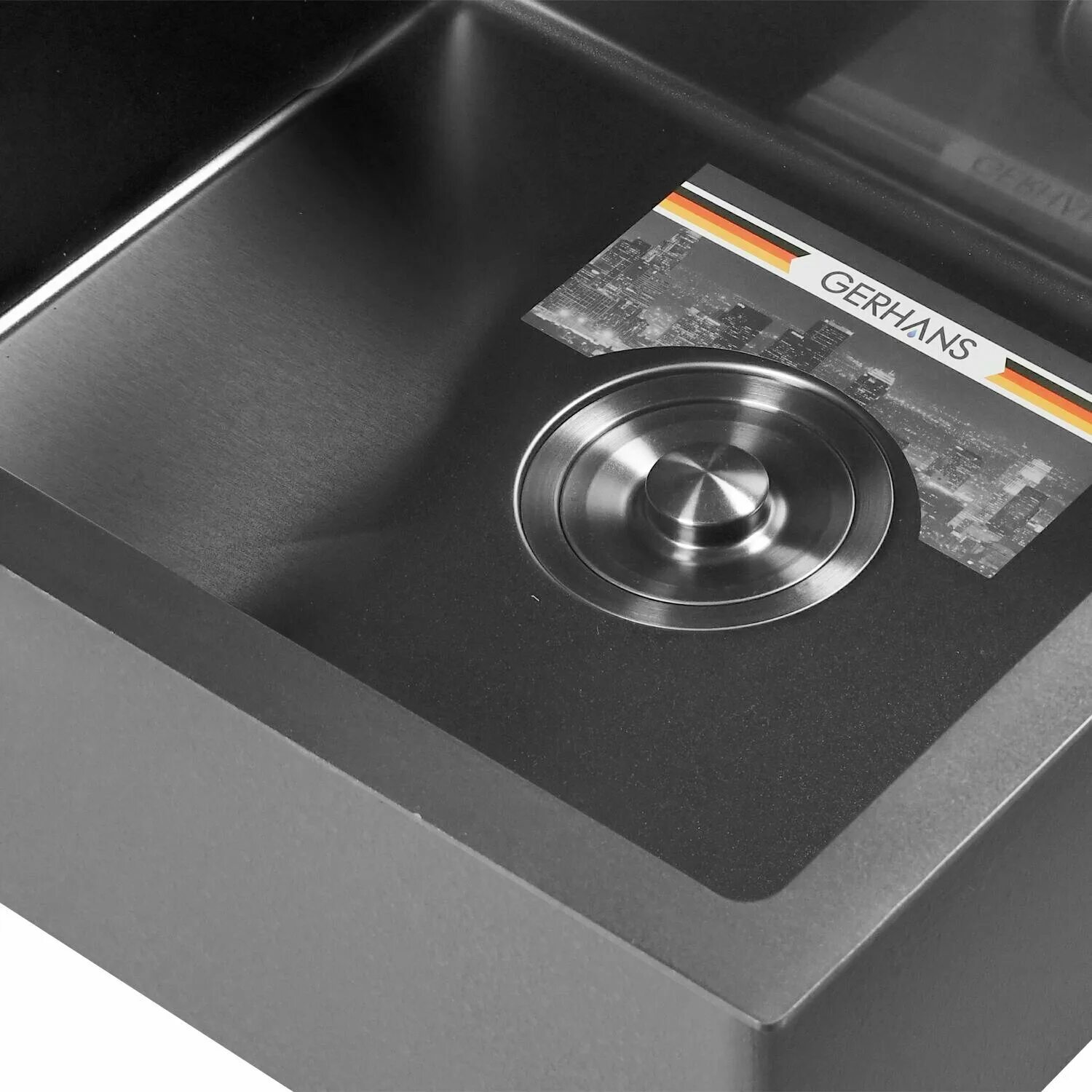кухонная мойка из нержавеющей стали с pvd покрытием, графит gerhans k37851b-sl. Gerhans k37851-l. кухонная мойка из нержавеющей стали gerhans к37843g-s gold с pvd. мойки gerhans с pvd покрытием. Rk35050 мойка gerhans.