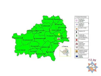 Гомельская область на карте