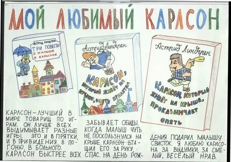 Малыш и карлсон читательский дневник краткое