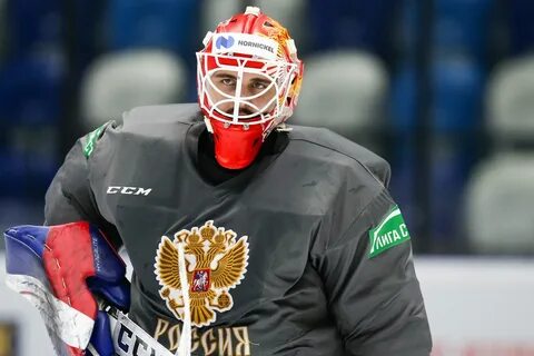 Вратарь сборной хоккей
