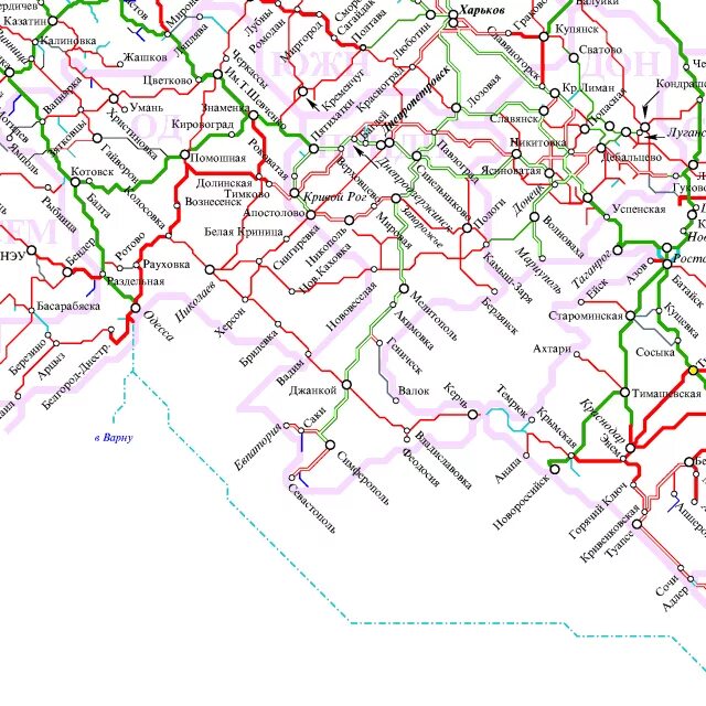Карта схема Юго-Восточной железной дороги. Юго-Восточная железная дорога карта со станциями. ЮВЖД карта железных дорог. Карта железных дорог Юго Восточной железной дороги.