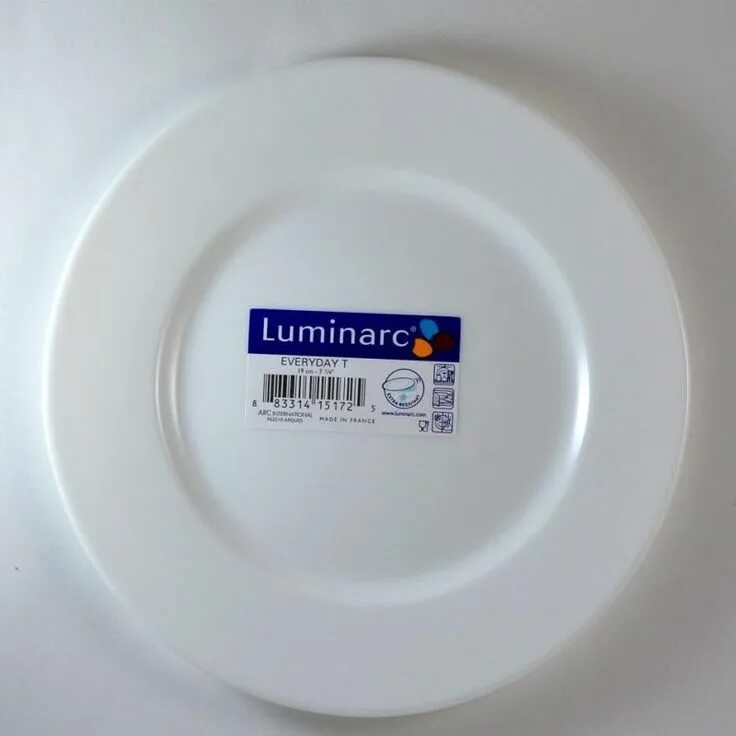 Тарелка luminarc 19 см. Тарелка десертная Люминарк 19 см. Тарелка everyday Luminarc белая 19 см. Тарелка обеденная Arc everyday h9859. Everyday g0565 Luminarc.