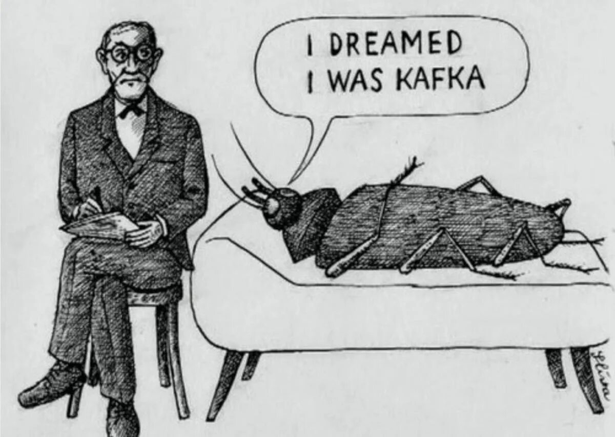 В исправительной колонии кафка. Кафка мем. кафка прикол. циничный юмор. кафка мем жук.