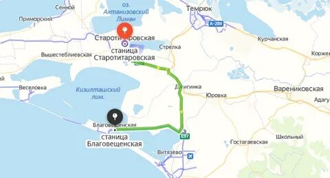 Карта старотитаровская краснодарский