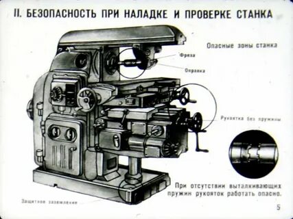 Правила работы на фрезерном станке