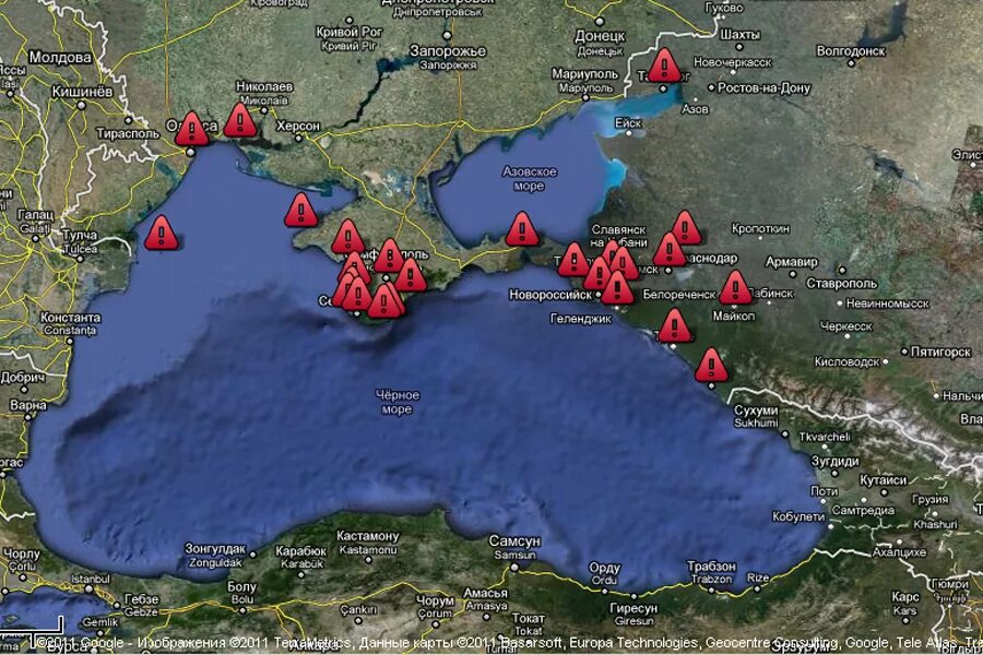 Захоронение химического оружия в Балтийском море на карте. Карта затонувших судов черного моря. Зона черного моря. Карта загрязнения Крыма.