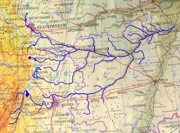 Река урал на карте россии исток. Бассейн реки Исеть. Бассейн реки Тобол. Река Исеть впадает в Тобол карта. Схема бассейна реки Исеть.