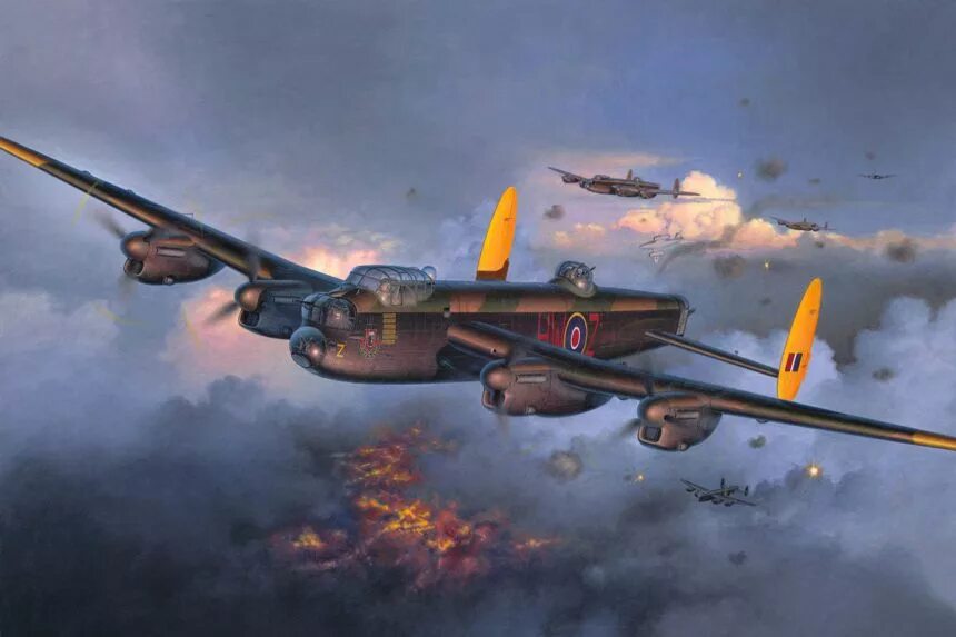 Про самолеты второй мировой. Revell 04300 Avro Lancaster MK.I/III. Avro Lancaster самолет. Бомбардировщик Ланкастер второй мировой войны. Британский бомбардировщик Ланкастер.