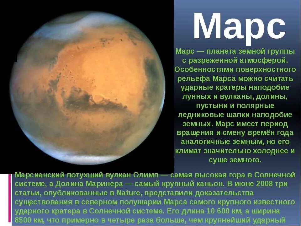 Планета земной группы марс