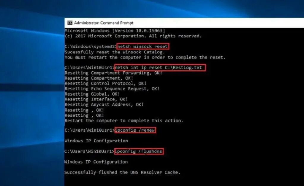 Cmd restart. Netsh winsock reset. утилита netsh. cmd ipconfig. windows command prompt.