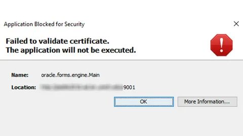 Install failed validation failed