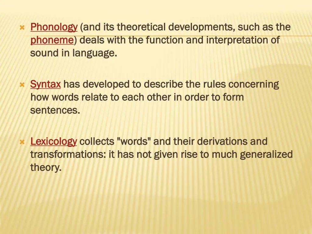Linguistic method