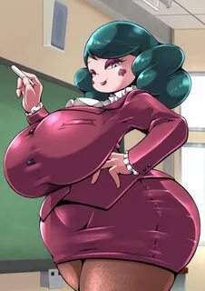 rule 34 1girls 2d classroom cocco colored hair curvy eclipsa butterfly faci...