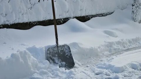 C снега