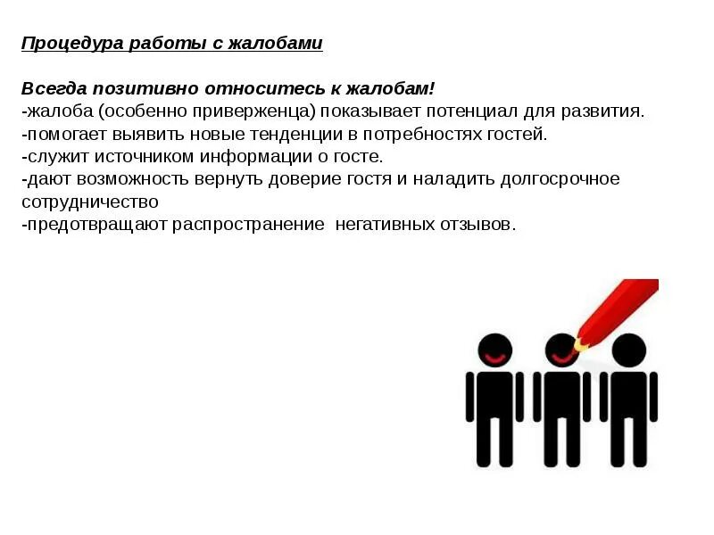 Алгоритм работы с жалобой