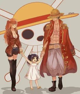 One Piece with us and Luffy.