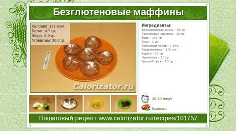 Сколько калорий в маффине