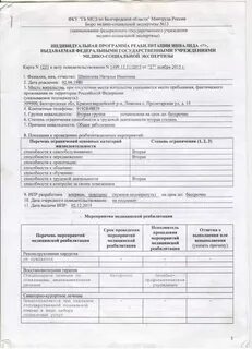 Индивидуальная программа реабилитации и абилитации детей инвалидов
