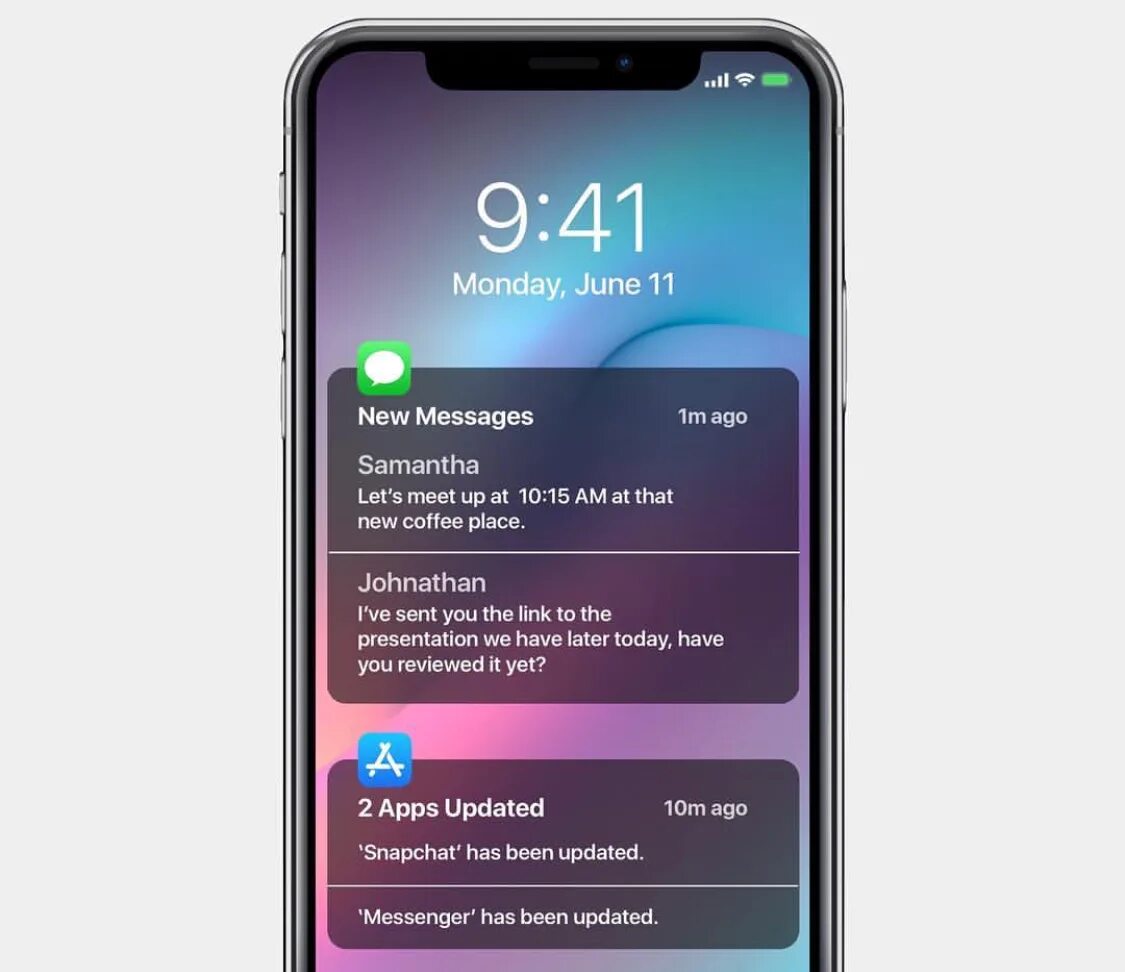 Уведомления IOS 12 как выглядят. Версии ios 12