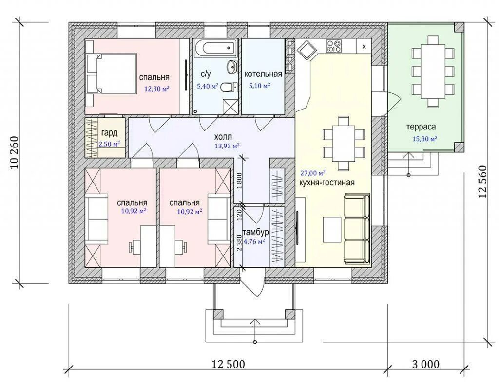 Проект дома 8х8 двухэтажный из газобетона. /11м. М одноэтажный. Площадь 10 на 10 метров. План дома 15 на 15 одноэтажный с мансардой.