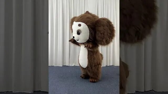 Латексный костюм чебурашки. Надувной костюм чебурашки. Человек в костюме чебурашки. Надувной костюм чебурашки. Надувной костюм чебурашки.