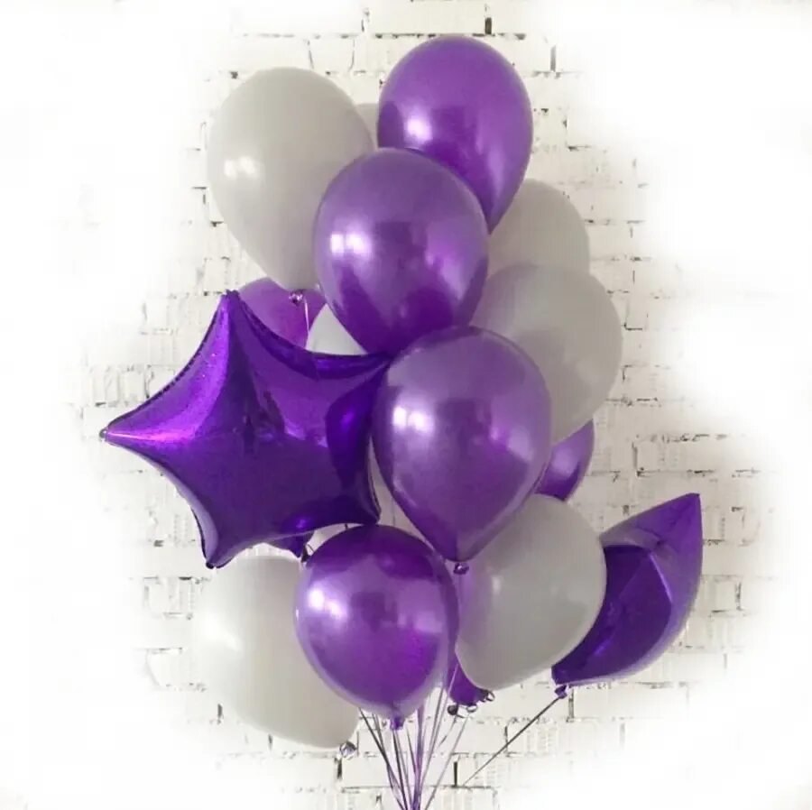Фиолетовый цвет шаров. Фиолетовые шары. Стильные композиции из шаров. Гелевые шары. Фонтаны из шаров.