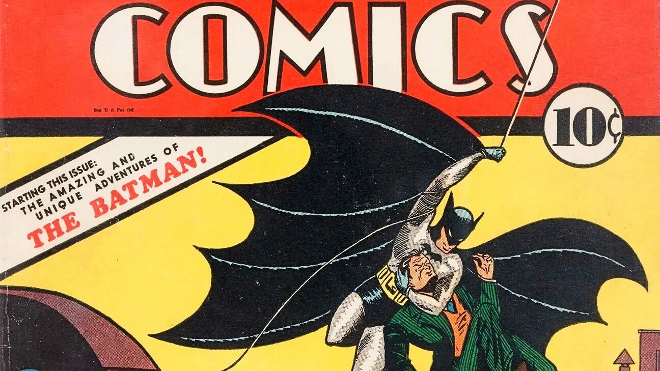 Самый первый комикс про Супермена. Бэтмен 1939 первый выпуск. Бэтмен 1 выпуск комикс. Детективные комиксы 1939. Первое появление комиксов