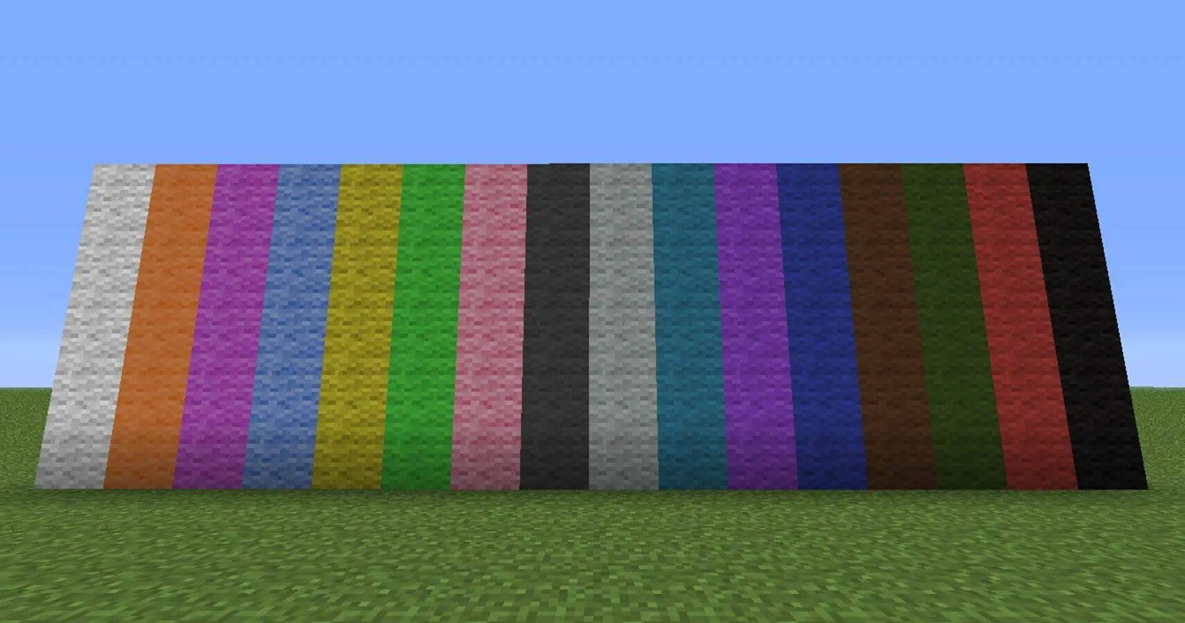 Minecraft colors. Цветная шерсть майнкрафт. Радуга из шерсти в майнкрафт. Цвета шерсти в МАЙНКРАФТЕ. Красная шерсть майнкрафт.