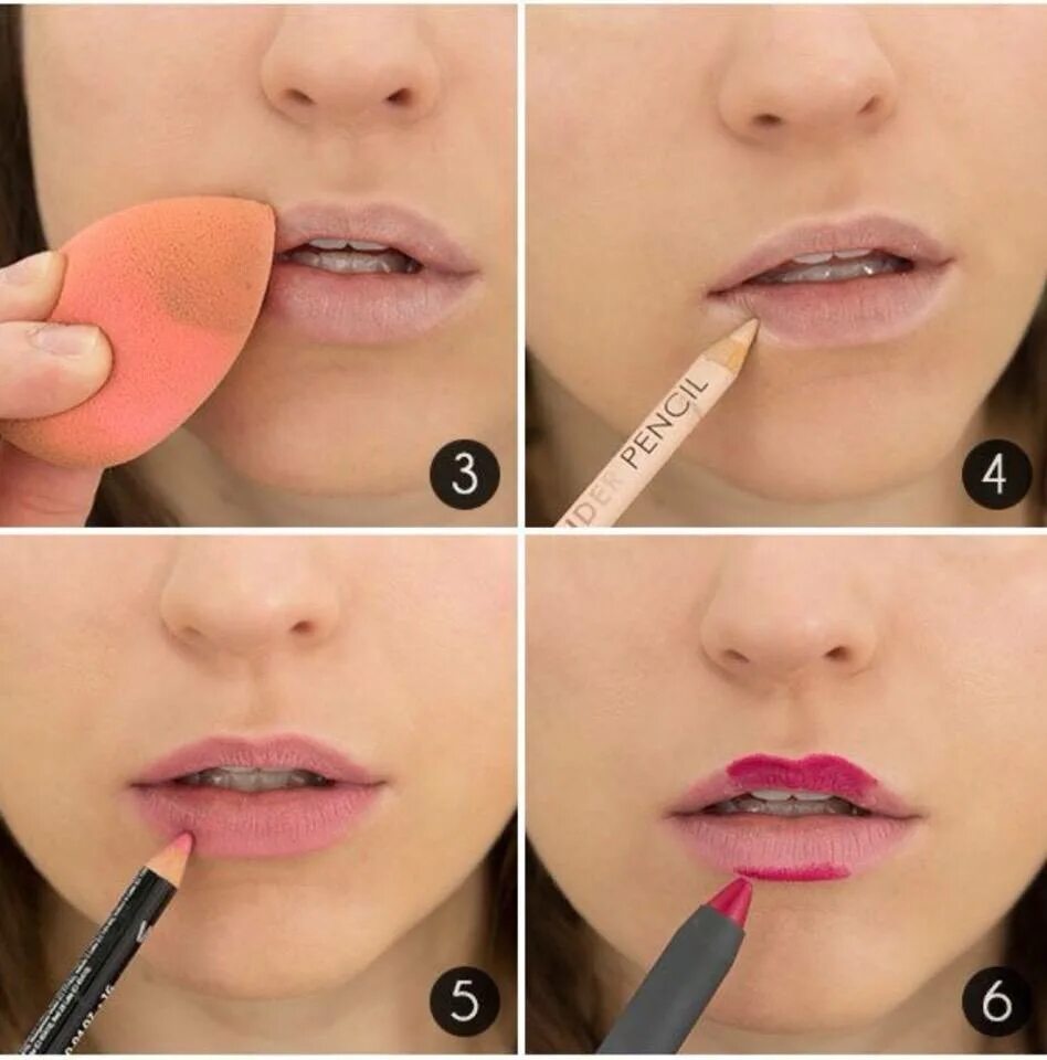 Макияж губ карандашом. Карандаш для губ для смуглой кожи. Как наносить темные карандаши на губы. Красим губы схема. Сочетание карандаша для губ и помады.