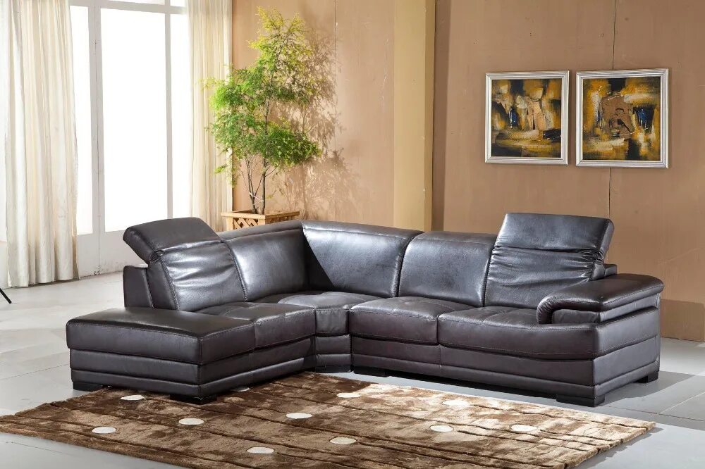 Диван модульный Спилберг (Тибет-5м). Кожаный угловой диван. Диваны кожаные современные. Дорогие диваны.
