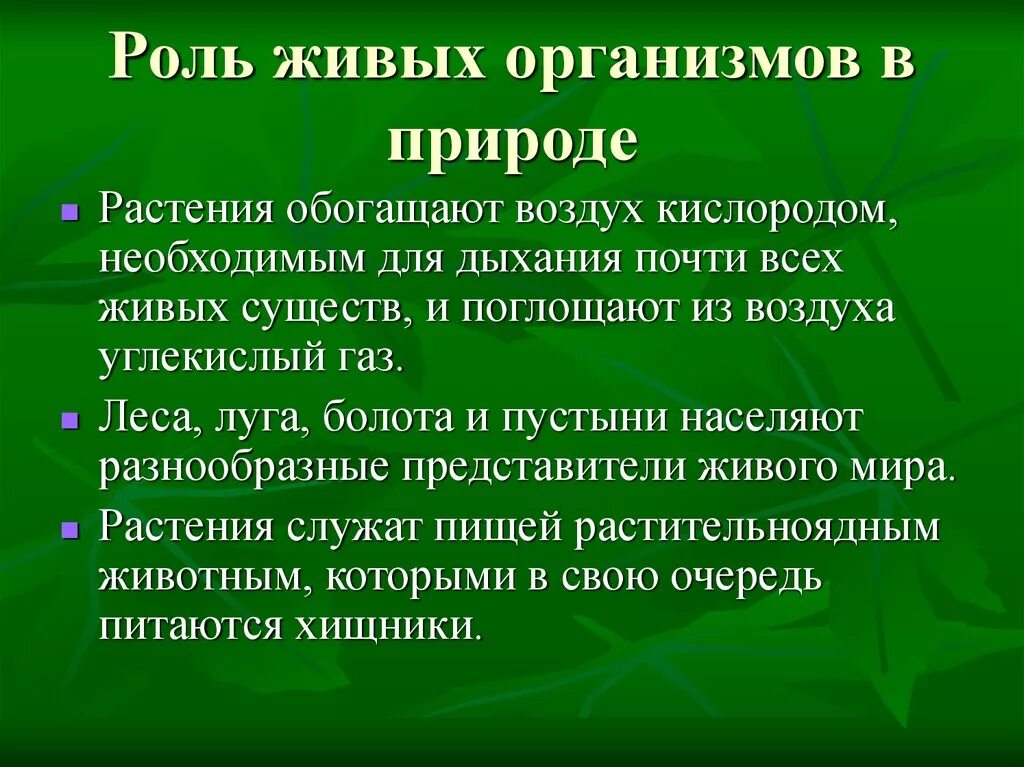 Значение живых организмов в природе. Роль живых организмов в природе и жизни человека. Значение живых организмов в природе и жизни человека. Роль организмов в природе.