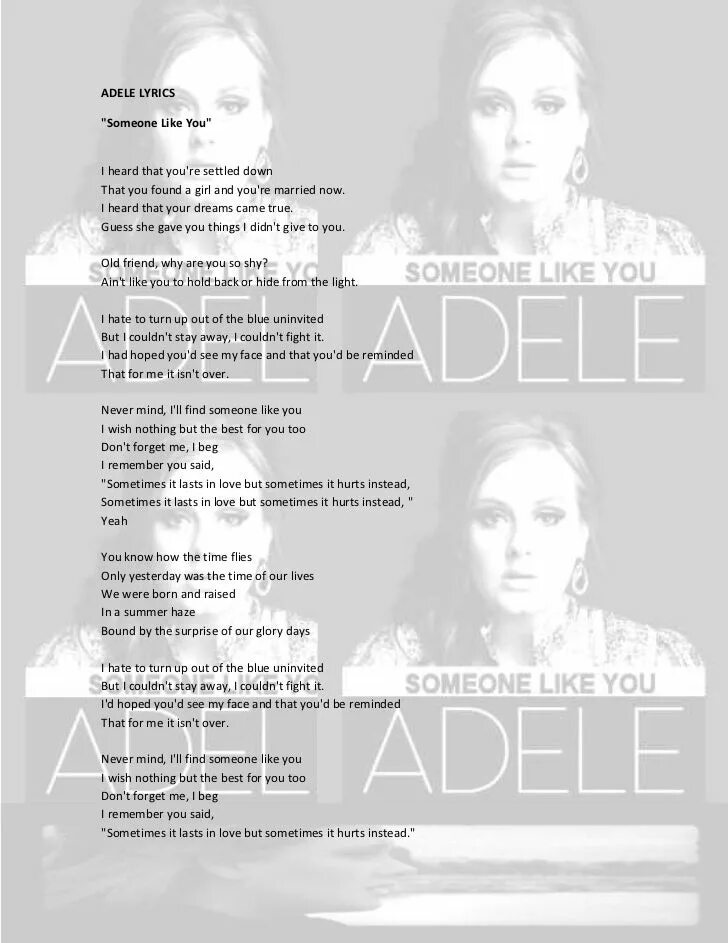 Love adele текст. Adele someone like текст.