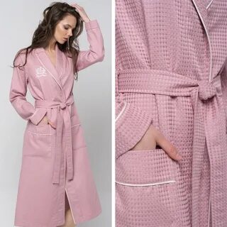 Вафельный халат большого размера