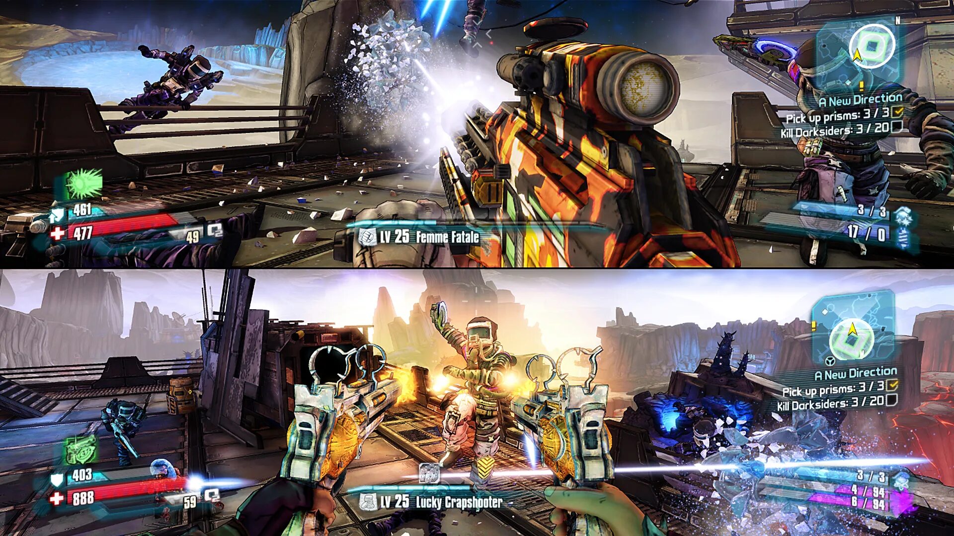 Borderlands: the pre-sequel (ps4. Borderlands 3 ПС 4. Borderlands 2 сплит скрин пс4. Игра ps3 Borderlands 2. Ps3 игры на двоих на одном