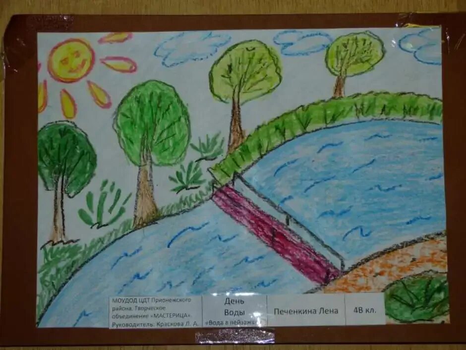 Нарисовать воду 2 класс окружающий мир. Рисунок водного объекта. Вода источник жизни рисунки. Рисунки детей на тему водные ресурсы. Рисование для детей на тему водные объекты.