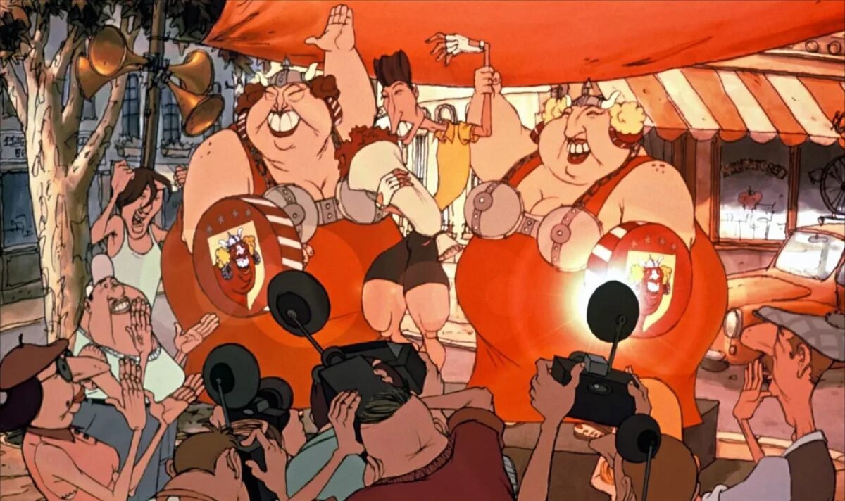 Мультсериалы 2003 г. Трио из бельвилля 2003. сильвен шоме трио из бельвилля.